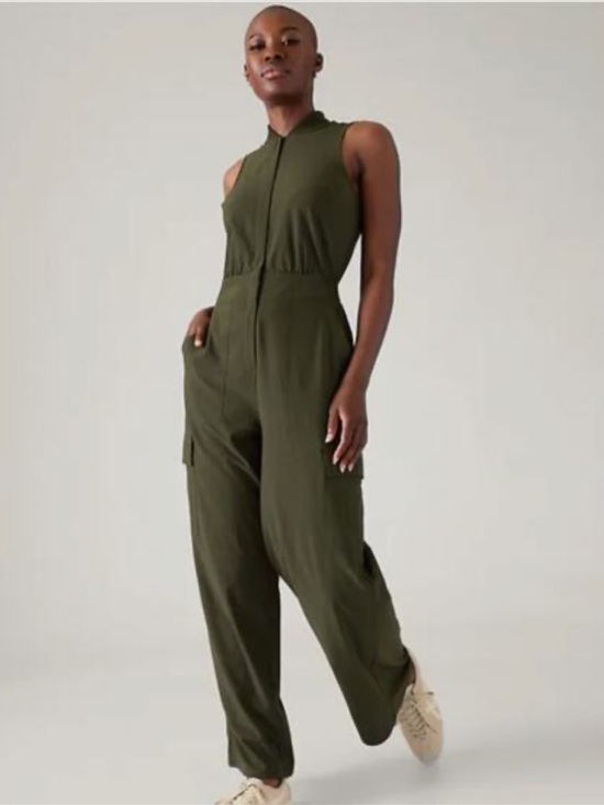 Athleta Pants - Athleta Olive Utility Cargo Jumpsuit
